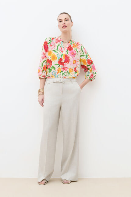 Pantalon Palmeraie Lurex sable femme
