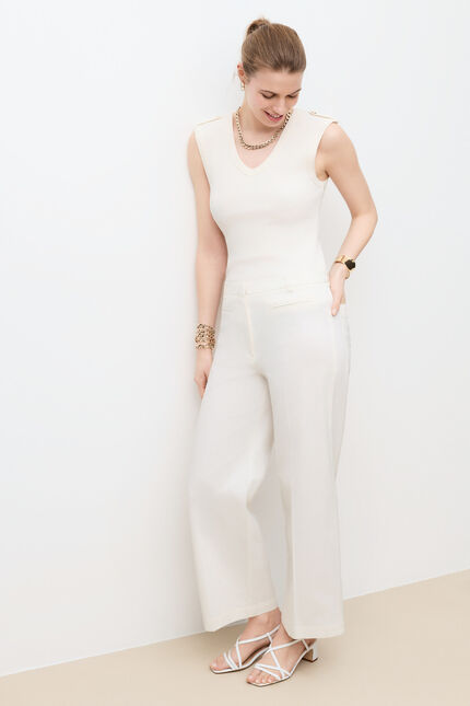 Pantalon Pepino beige femme