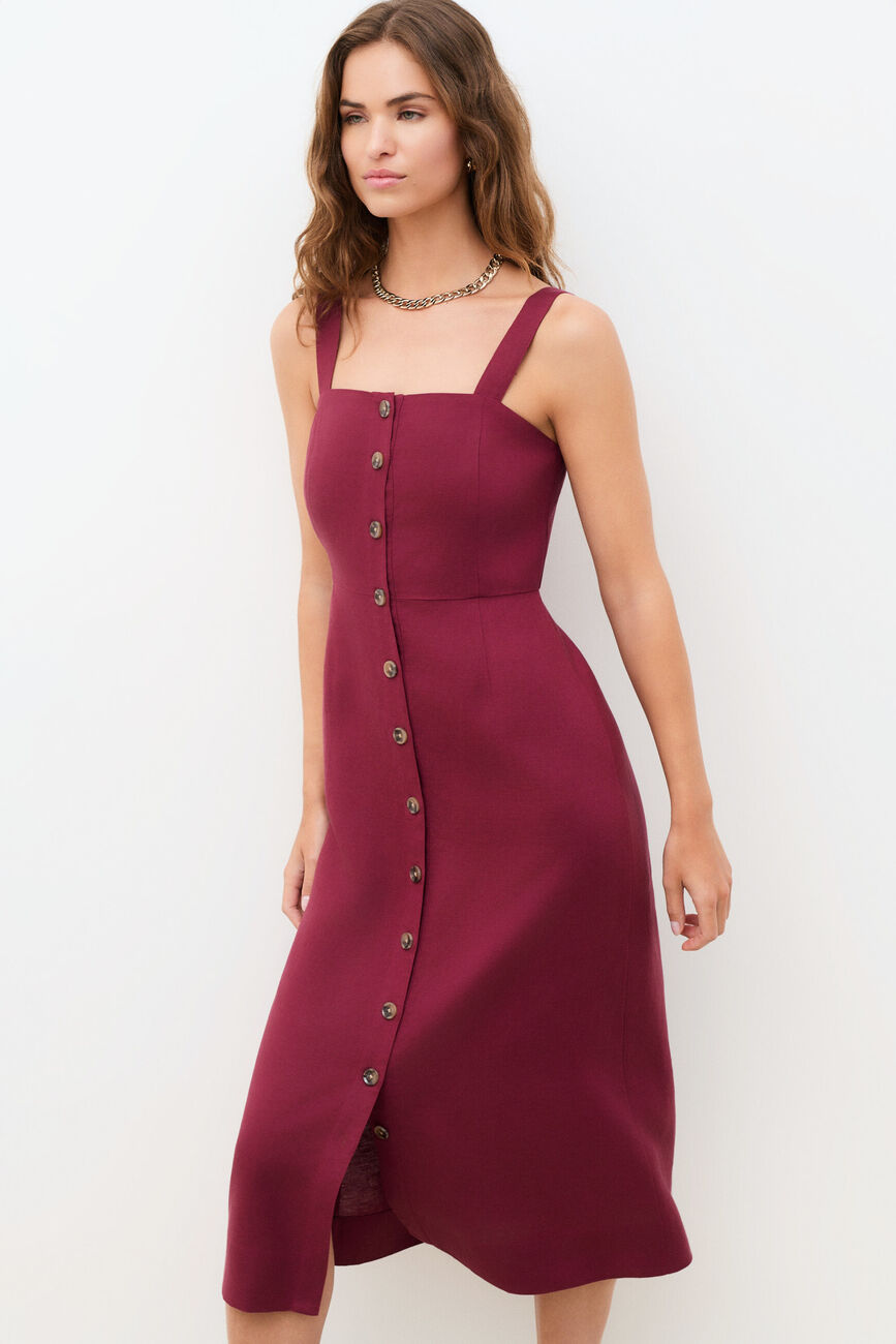 Robe Reve bordeaux femme
