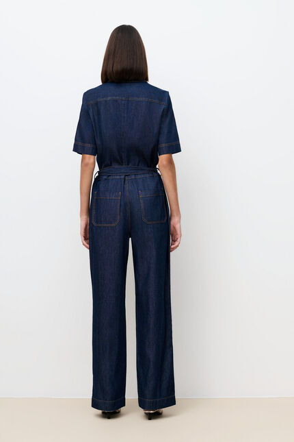Combinaison Capu denim double stone femme