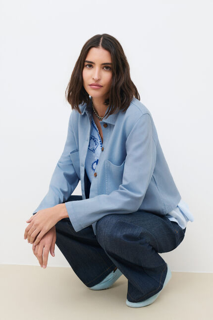 Blouson Vignetta bleu ciel femme