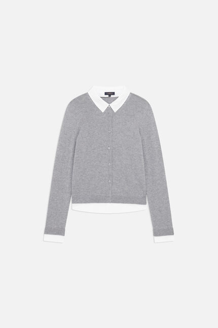 Pull Mlenny gris femme