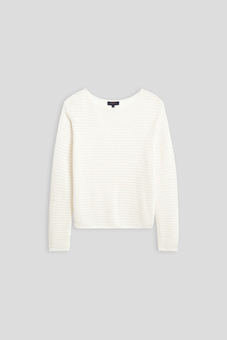 Pull Maldives blanc femme