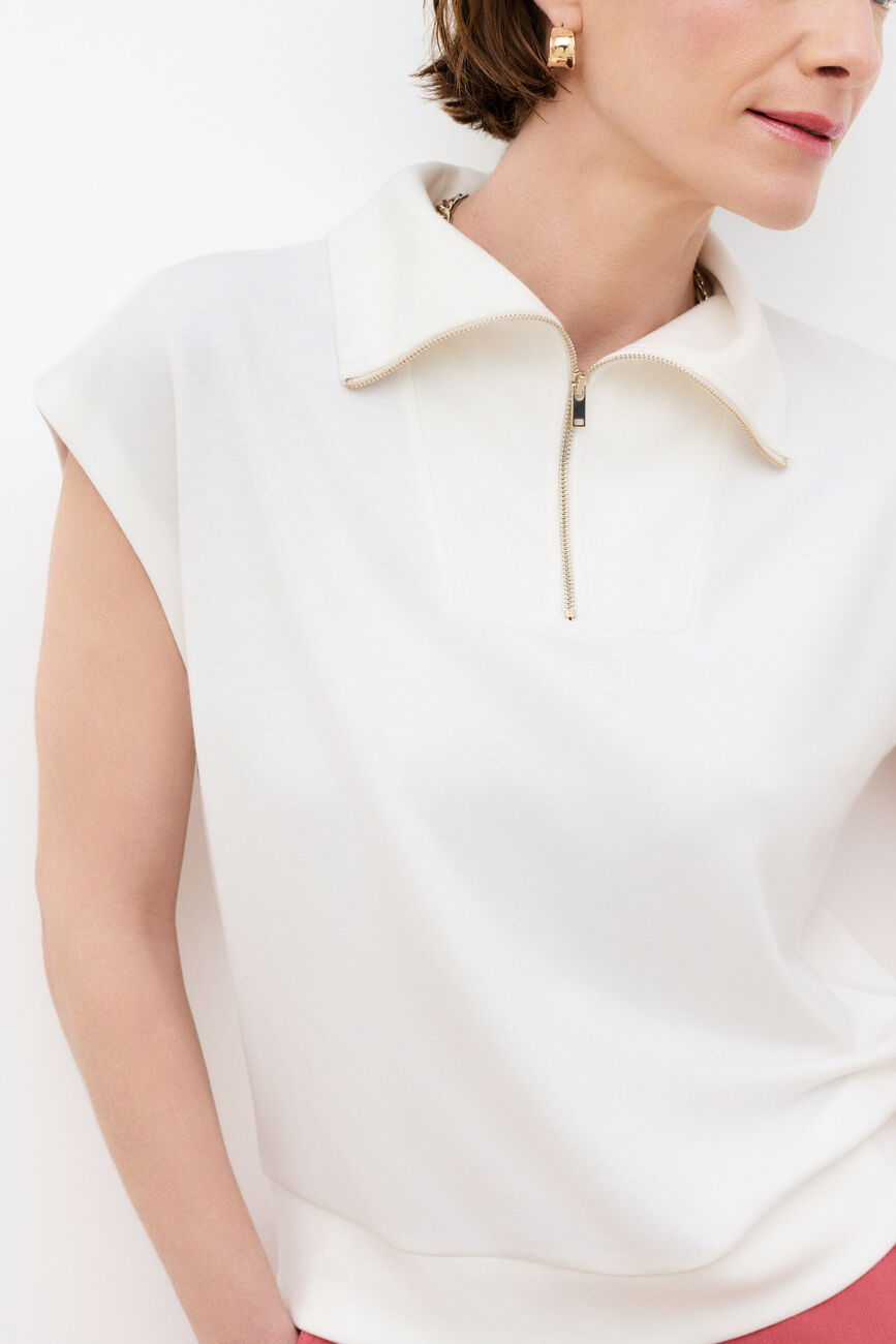 T-shirt Tleandrou ecru femme