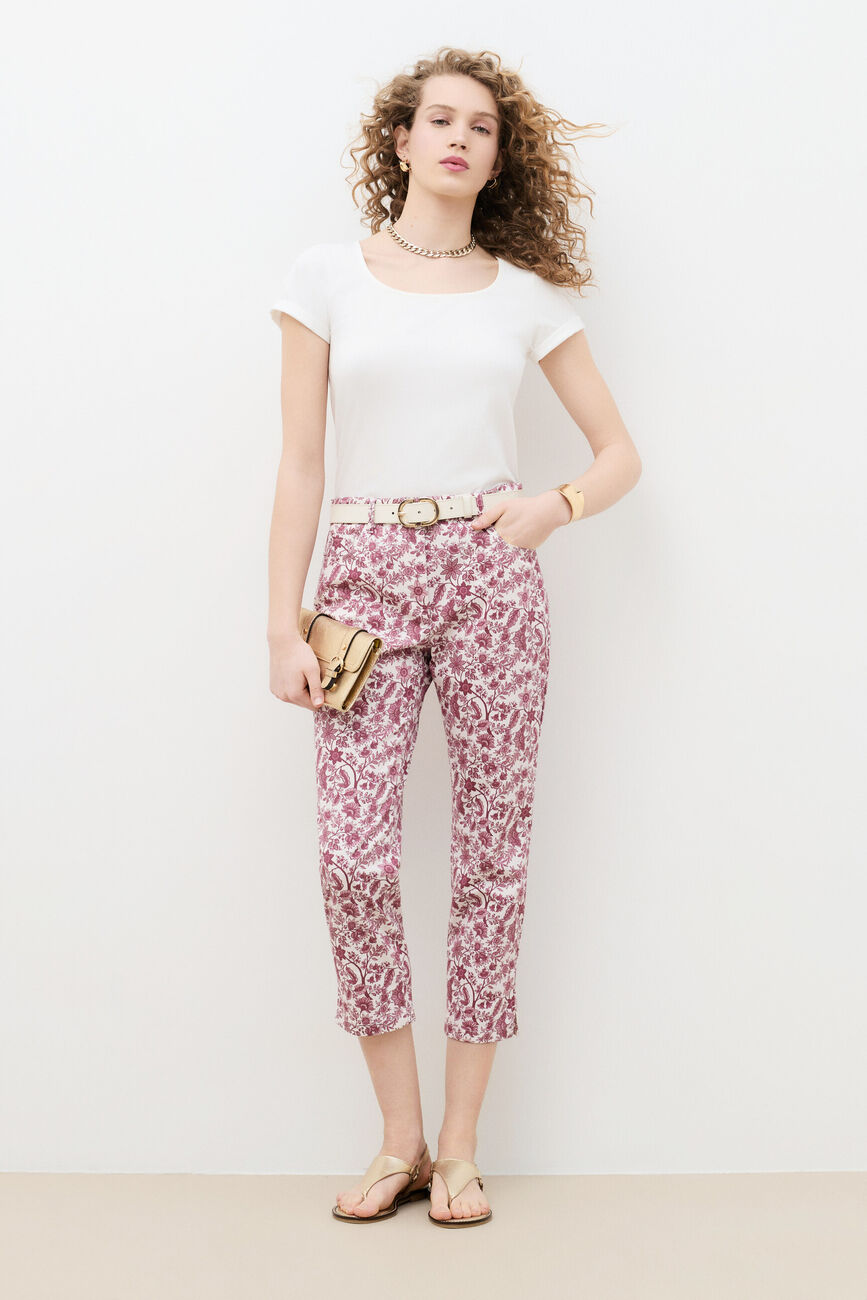 Pantal&oacute;n Pasonataprint rosa frambuesa mujer