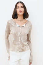 Cardigan Mstacy beige woman