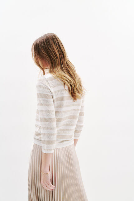 Pull Mchristina ecru femme