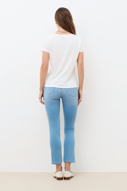 T-shirt Toutes &agrave; l'&eacute;cole Taxime Gypso rose clair femme