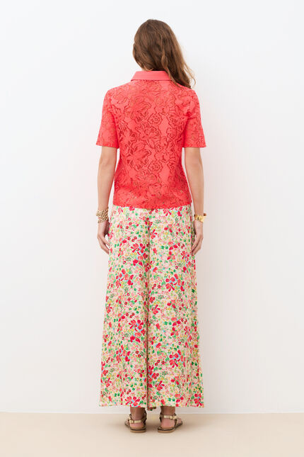 T-shirt Tjenny rouge corail femme