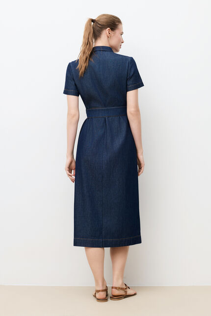 Robe Rlaurine2 denim double stone femme