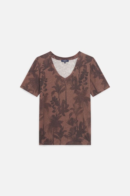 Camiseta T-Shrit Tjin-Palm castanho mulher