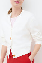 Tcardi cardigan ecru woman