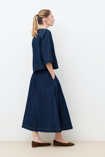 Jupe Jupiter denim double stone femme