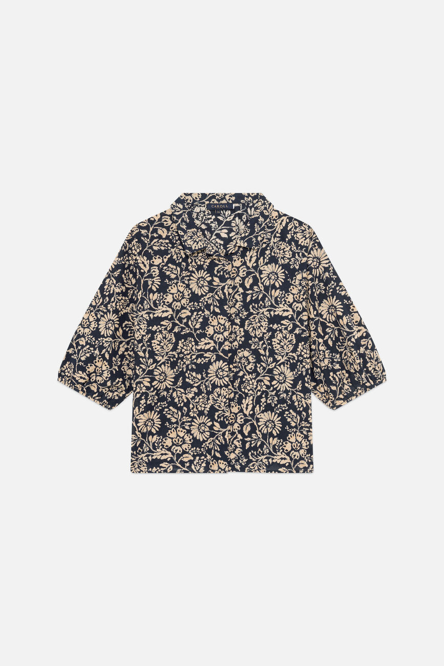 Camisa Zelly azul-marinho mulher