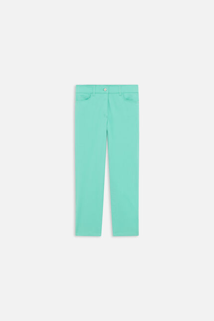 pantacourt mason vert menthe femme