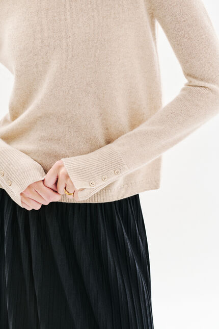 Pull zoan lurex sable femme
