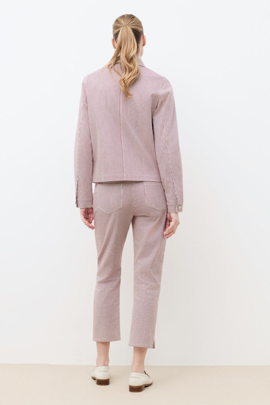 Vaninastripe jacket raspberry pink woman