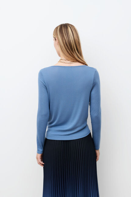 T-shirt Tolivia bleu lavande femme