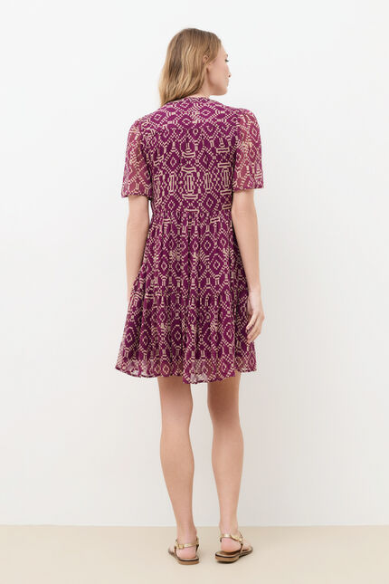 Robe Rpartyc bordeaux femme