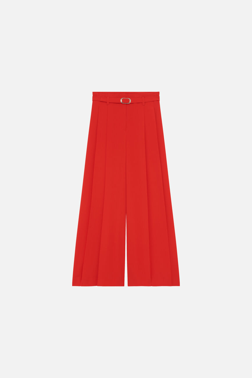 Pantalon Pinceau rouge femme