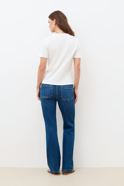T-shirt Temilie ecru femme