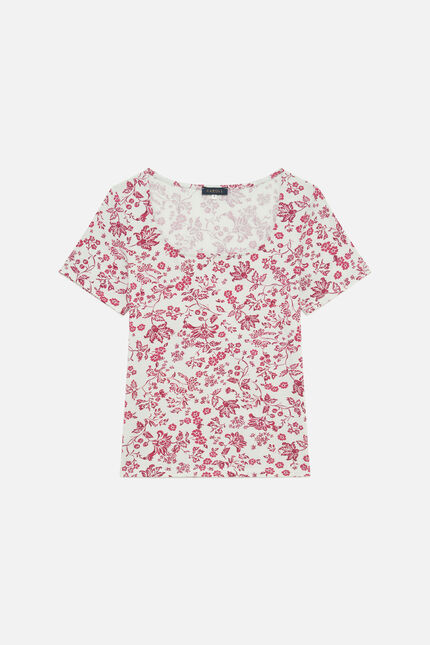 T-shirt Tvania1 ecru femme