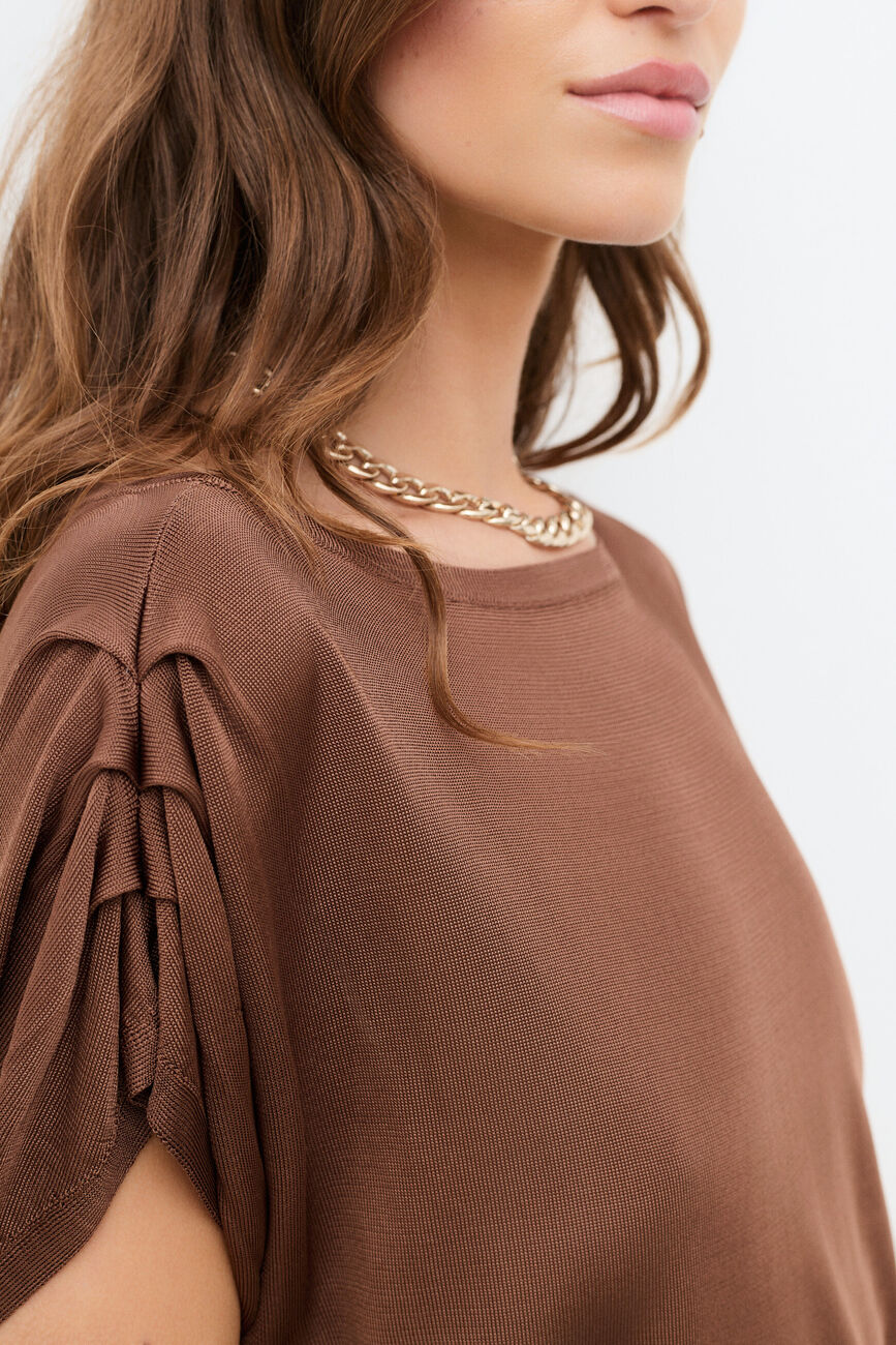 Pull Debbie marron femme