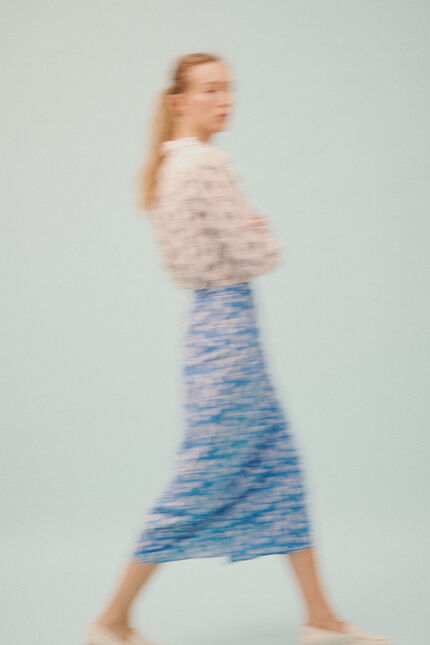 Jupe Jeleste bleu femme