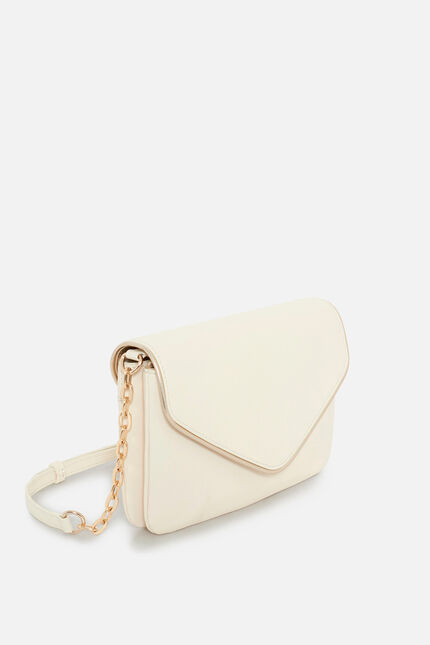 Sac Soline en cuir naturel ecru femme