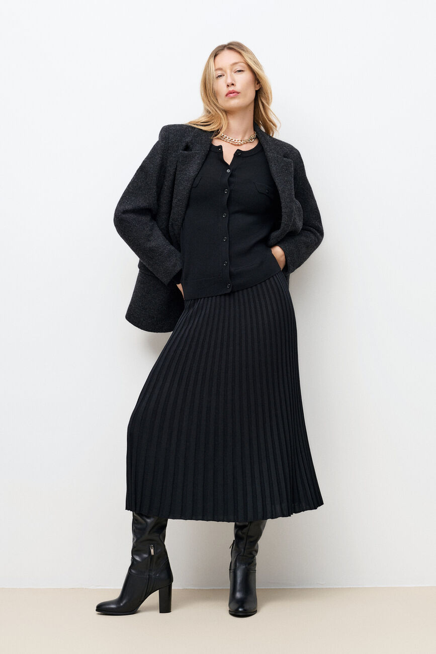 Abrigo Girelli 100% lana gris mujer