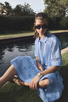 Chantilly shirt sky blue woman