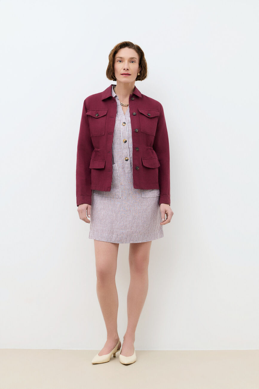 veste grace bordeaux femme