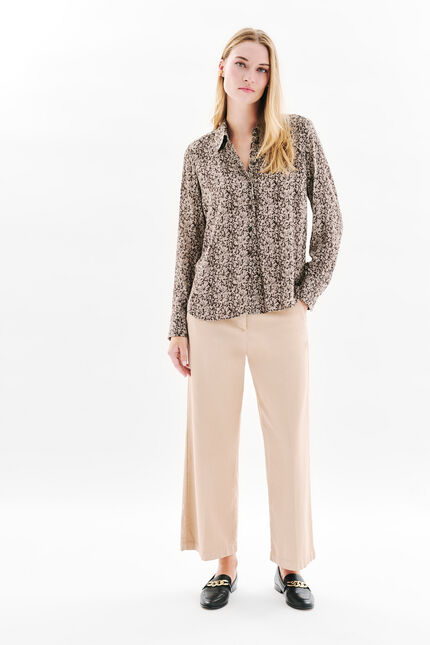 Camicia Cleony beige scuro donna