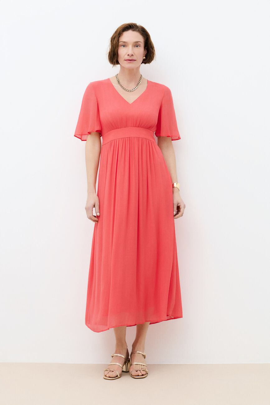 Kleid Rbeaute korallenrot damen