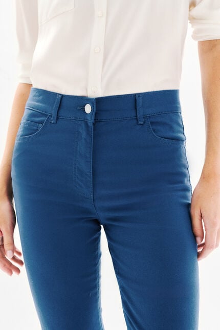 Pantal&oacute;n pirata mason denim piedra mujer