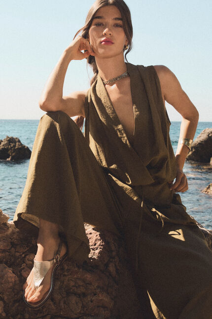 Combinaison Carthage vert olive femme