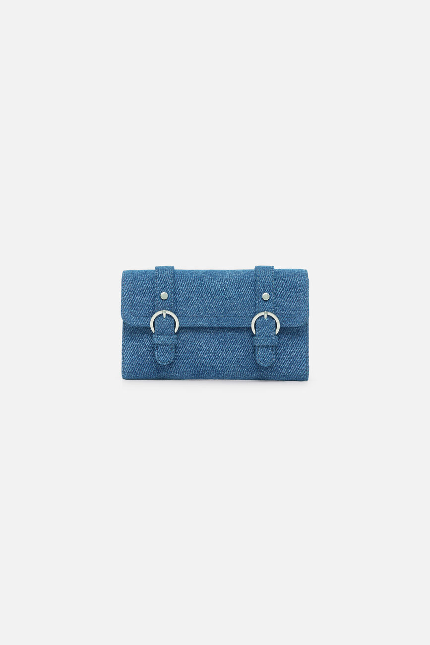 Portefeuille Thais denim stone femme