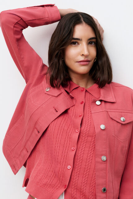 Veste Vholiday2 rose framboise femme