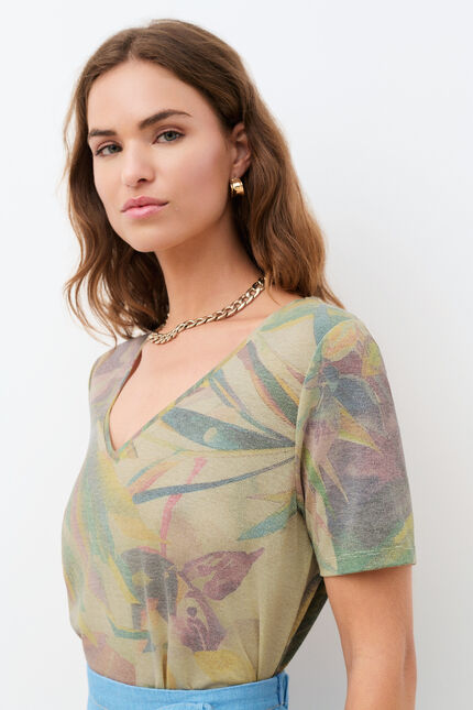 T-shirt Tmolly bleu gris femme