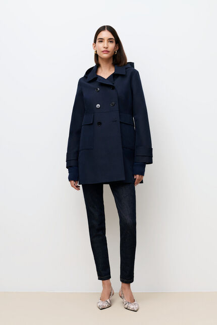 Manteau Glamour bleu marine femme