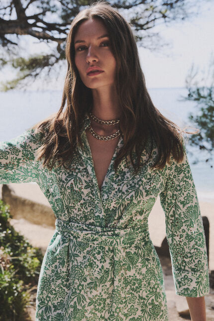 Robe Rlaurane vert femme
