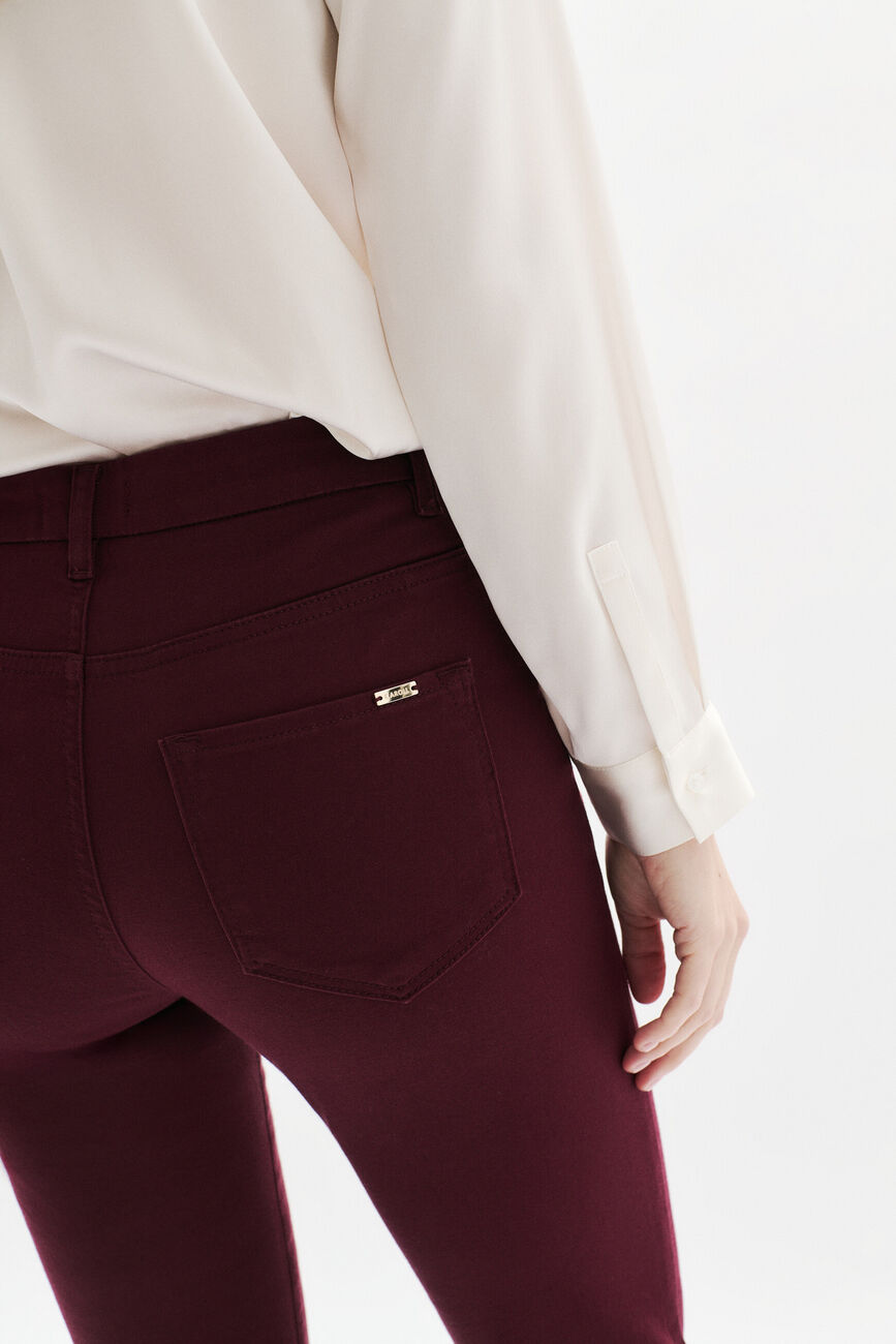 pantalon tony bordeaux femme