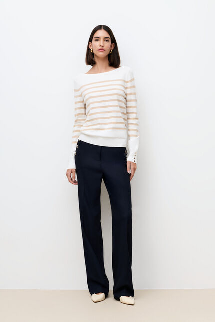 Pull mjulie couleur or femme