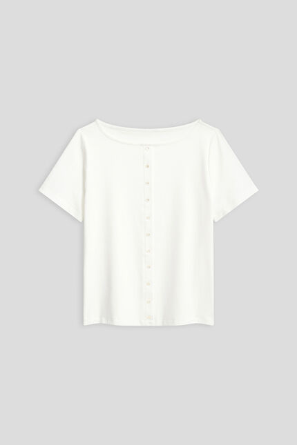 T-shirt Tval ecru femme
