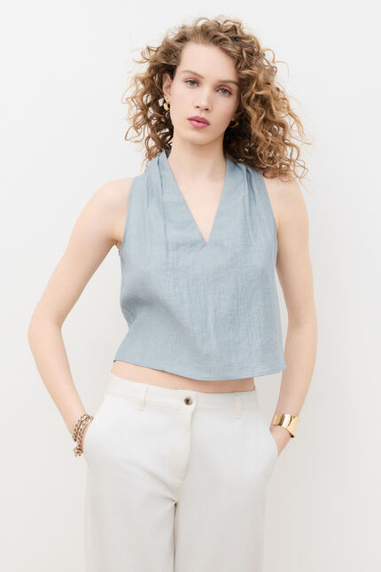 Chemise Cristal bleu clair femme