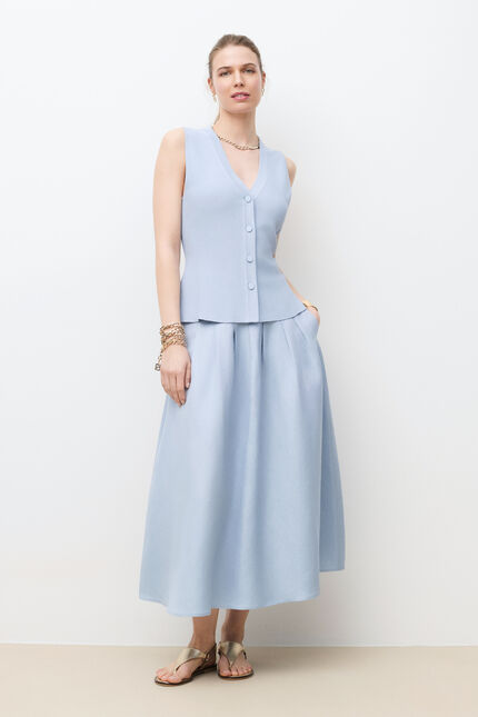 Cardigan Davina bleu clair femme
