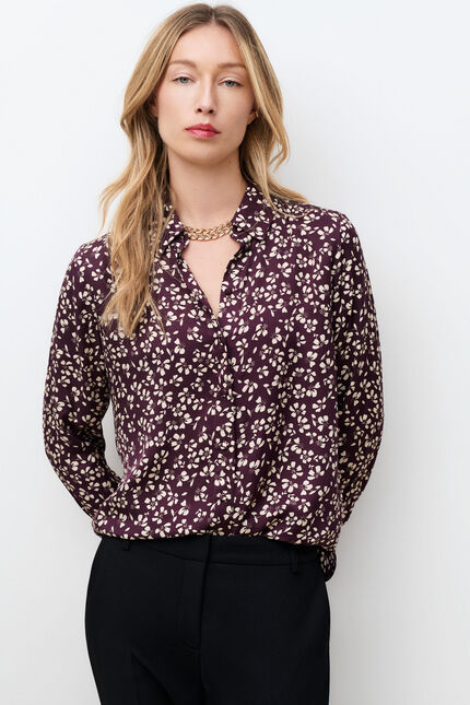 Charme shirt plum woman