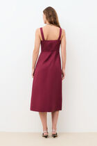 Reve dress burgundy woman