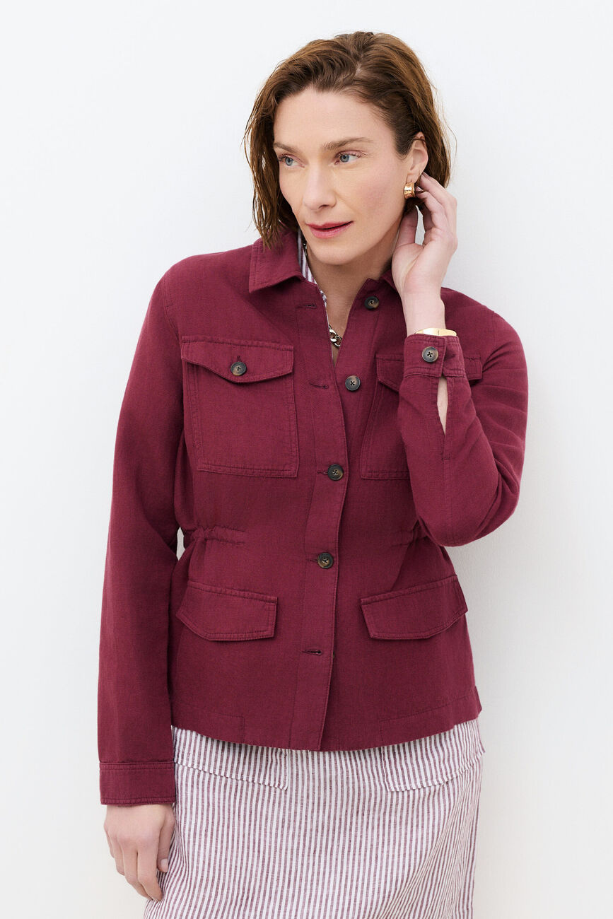 veste grace bordeaux femme