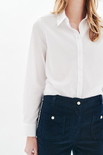 Pantalon pelley bleu marine femme
